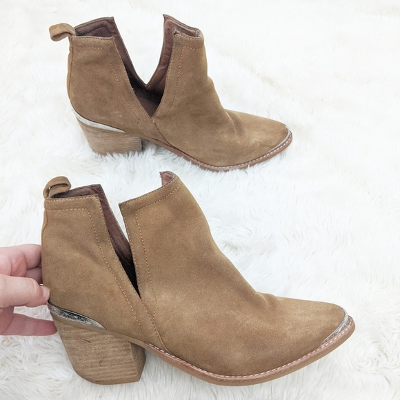 western cutout booties